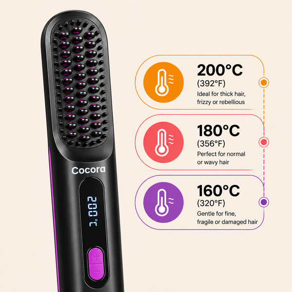 Cocora™ – Cepillo de pelo de agarre fácil para peinados cortos