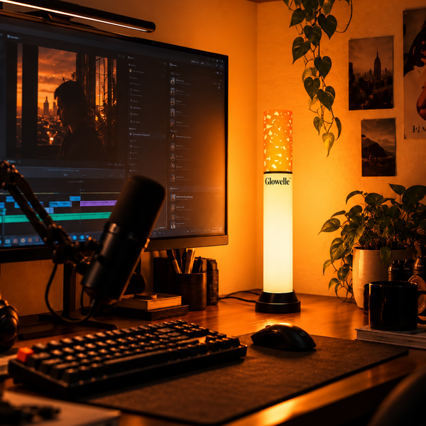 Glowelle™ – Minimalist Ambient Floor and Desk Light
