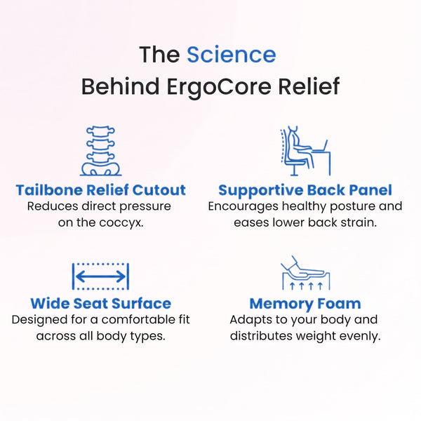 SitEase™ Orthopedic Cushion for Pain-Free, Comfortable Sitting