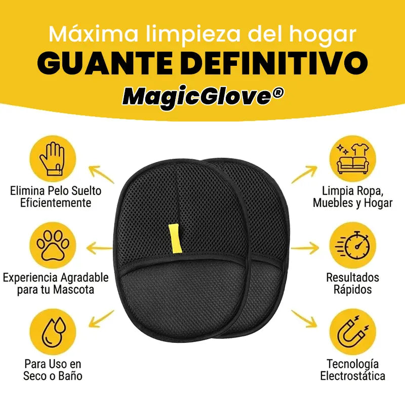Peluvia™ – Guante Electrostático Quitapelos para Mascotas