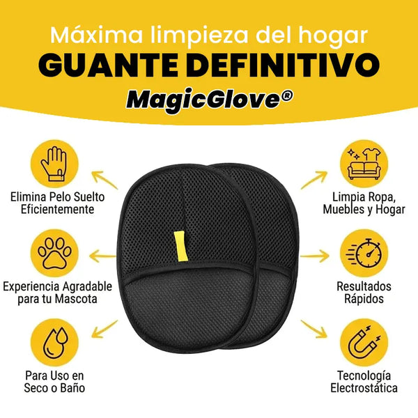 Peluvia™ – Guante Electrostático Quitapelos para Mascotas
