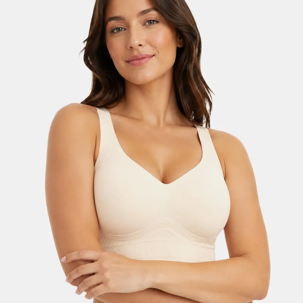 Elavelle™ – Plus Size T-Shirt Bra with Seamless Support