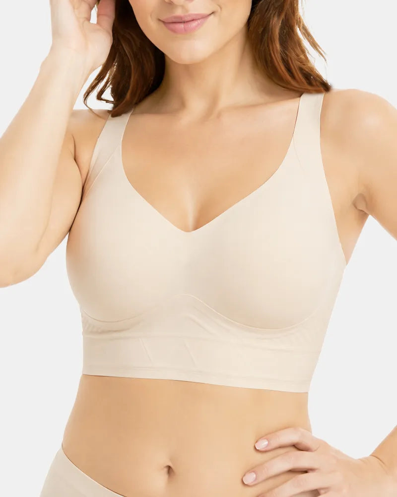 Elavelle™ – Plus Size T-Shirt Bra with Seamless Support