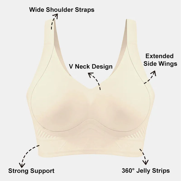 Elavelle™ – Plus Size T-Shirt Bra with Seamless Support