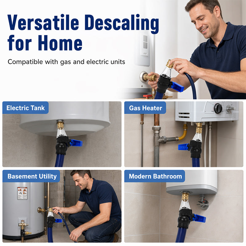 Termoflush™ – Herramienta de Limpieza y Descalcificación de Calentadores de Agua
